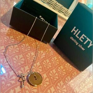 💥HLETY 925 Sterling Silver 20” Necklace - Lock & Key💥 NIB